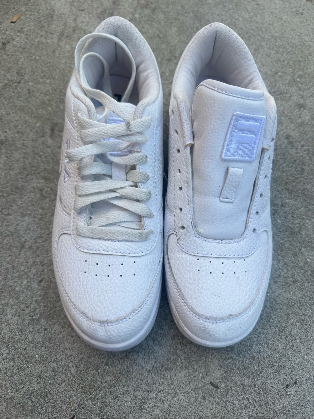 Fila women’s White Low-Top Leather Sneakers